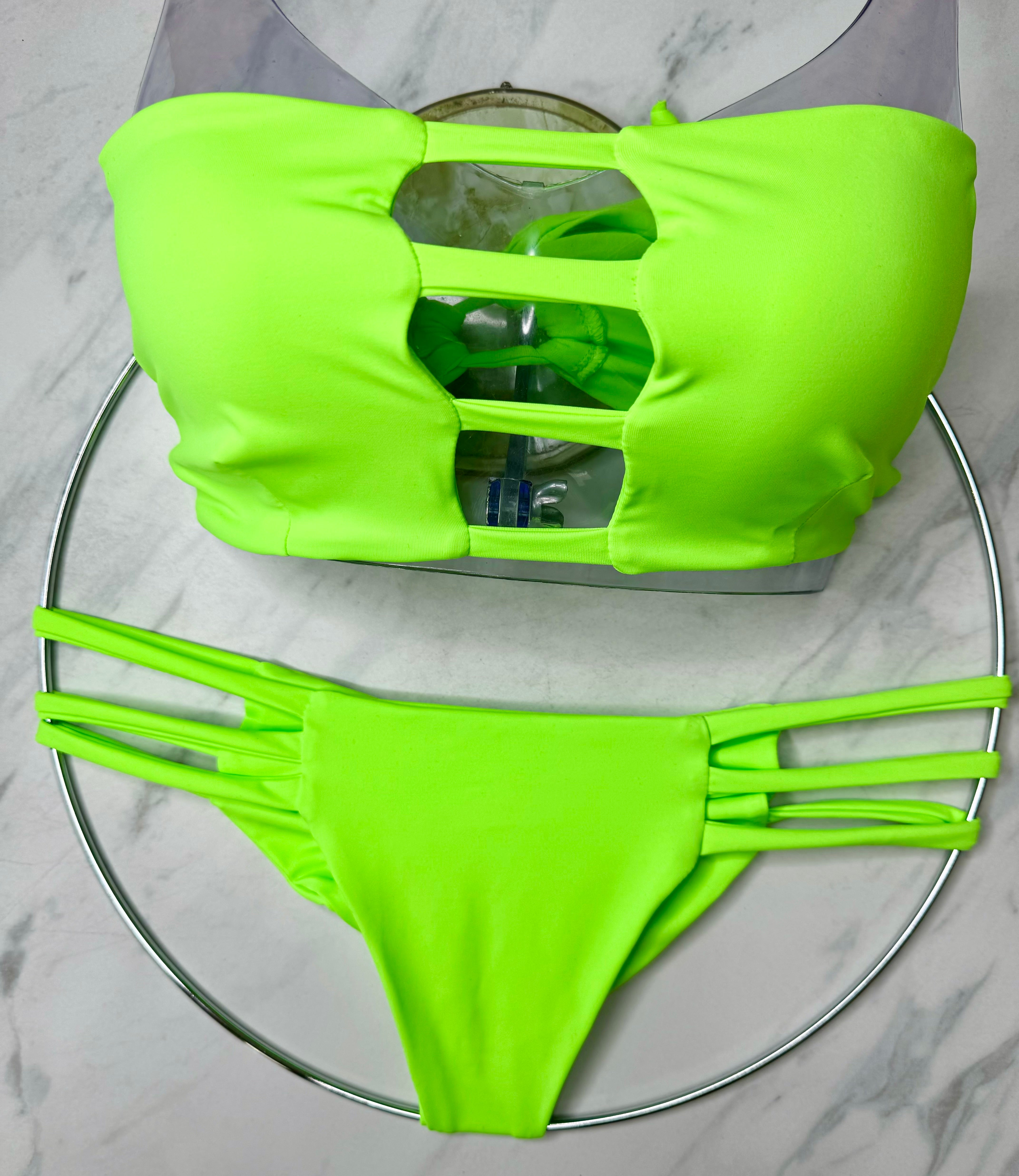 Neon Green Bandeau Top