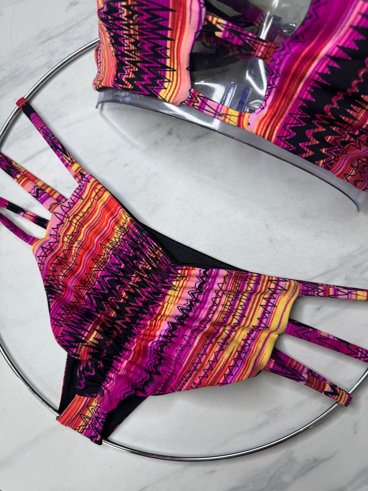 Pink Abstract "Kona" Bottom