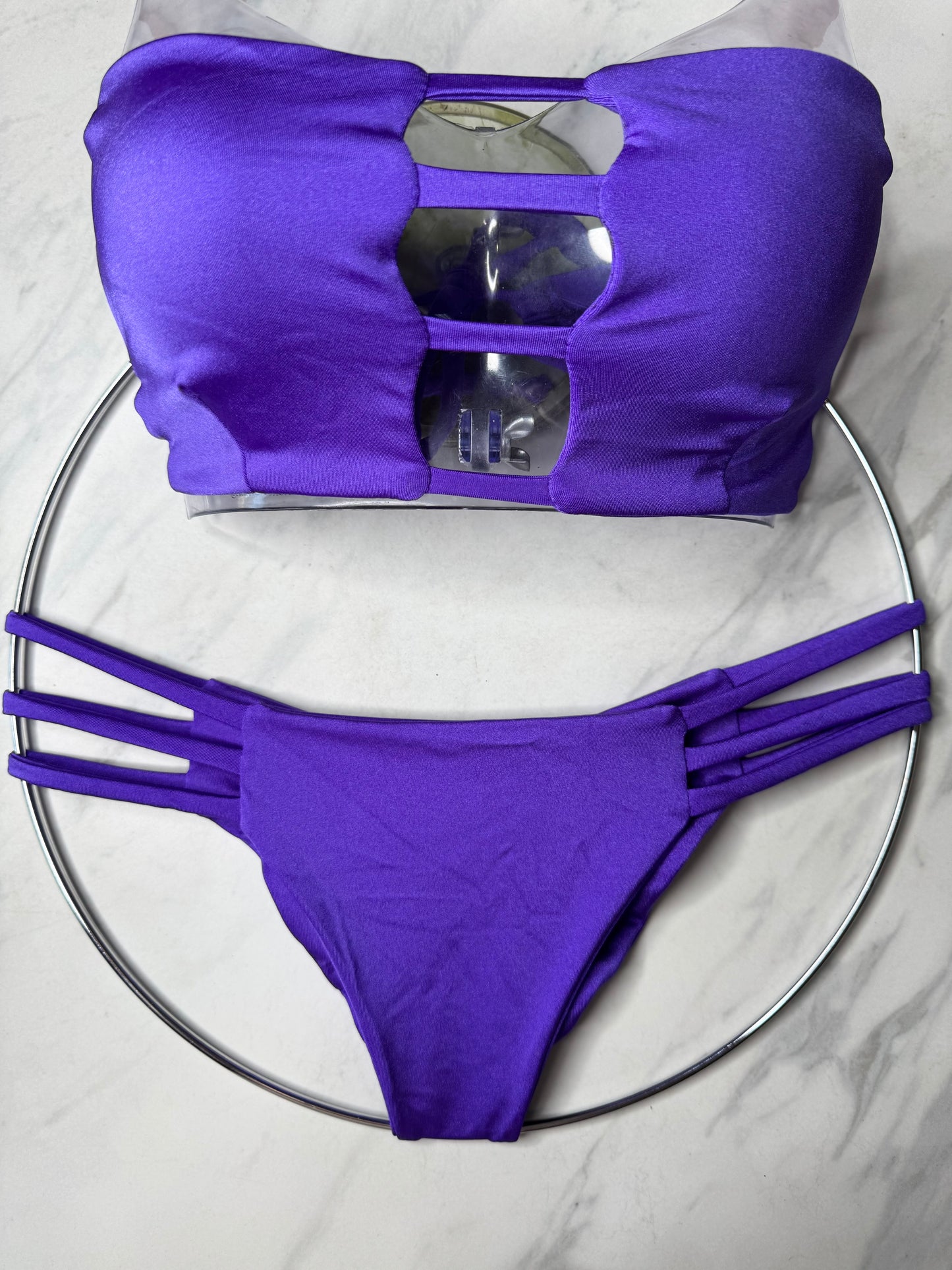 Purple Bandeau Top