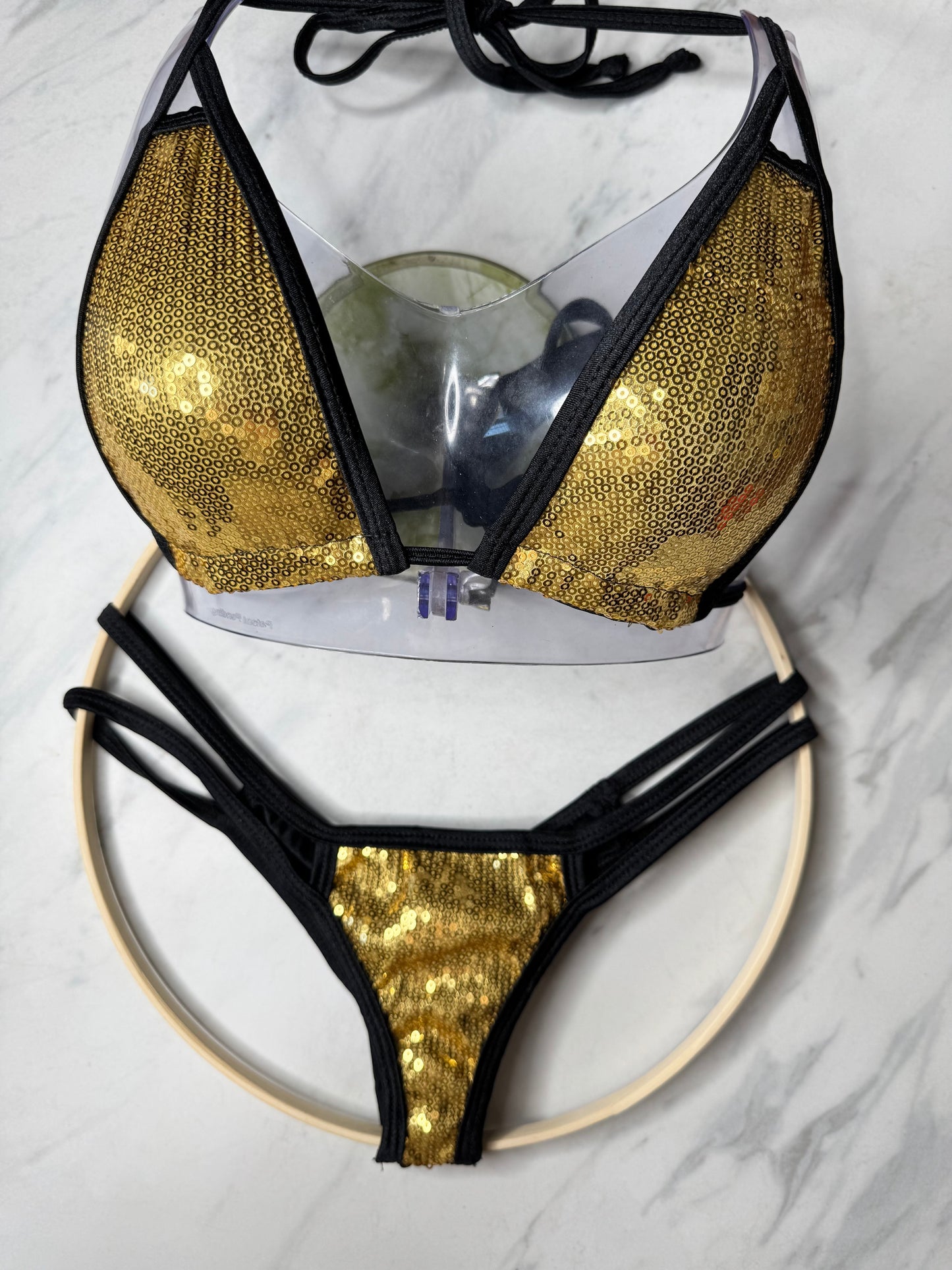 Gold Goddess Micro Bikini Bottom