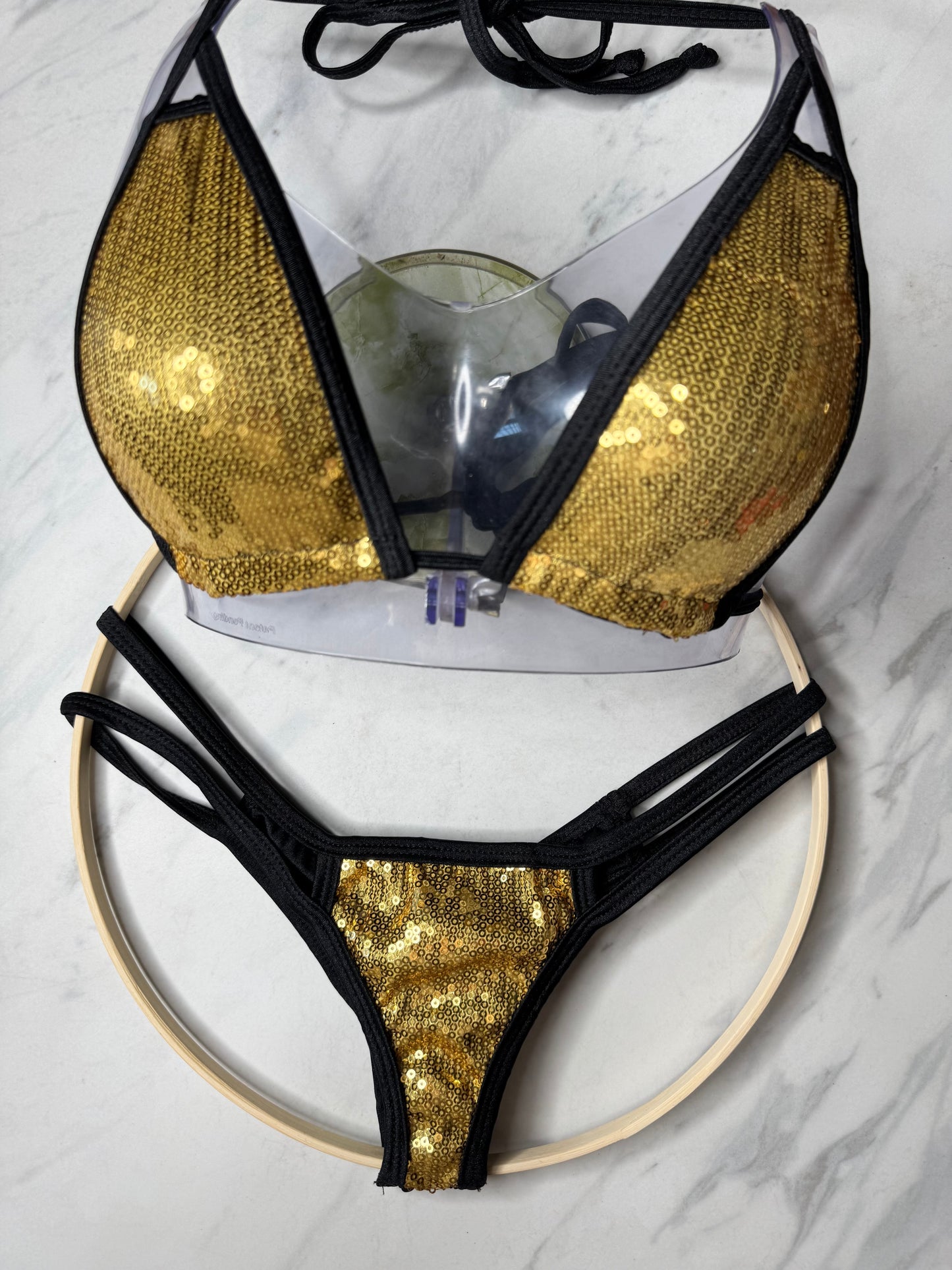 Gold Goddess Micro Bikini Bottom