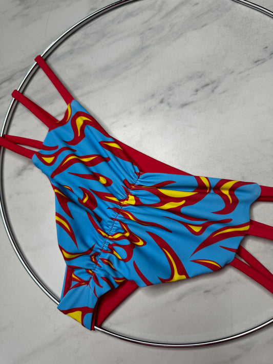 Flame Bikini Reversible Bottom