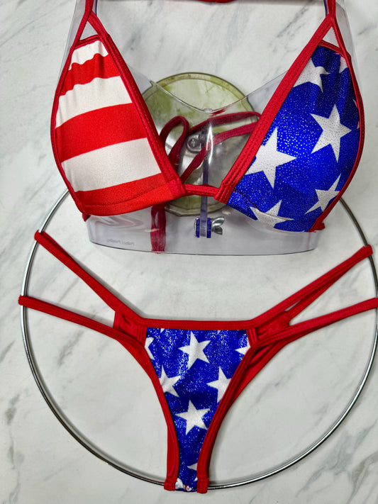 Patriotic Sparkle Star Micro Bottom