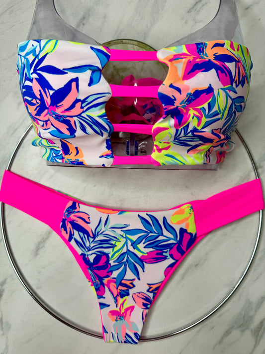 Neon Flower Reversible Neon Pink Bottom