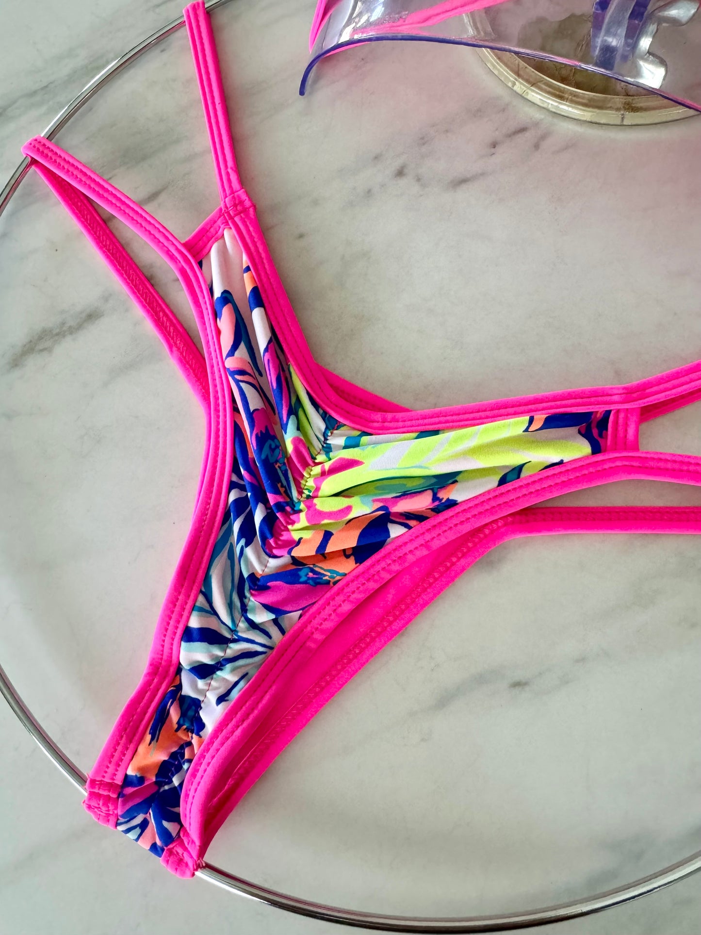 Neon Flower Neon Pink Micro Bottom