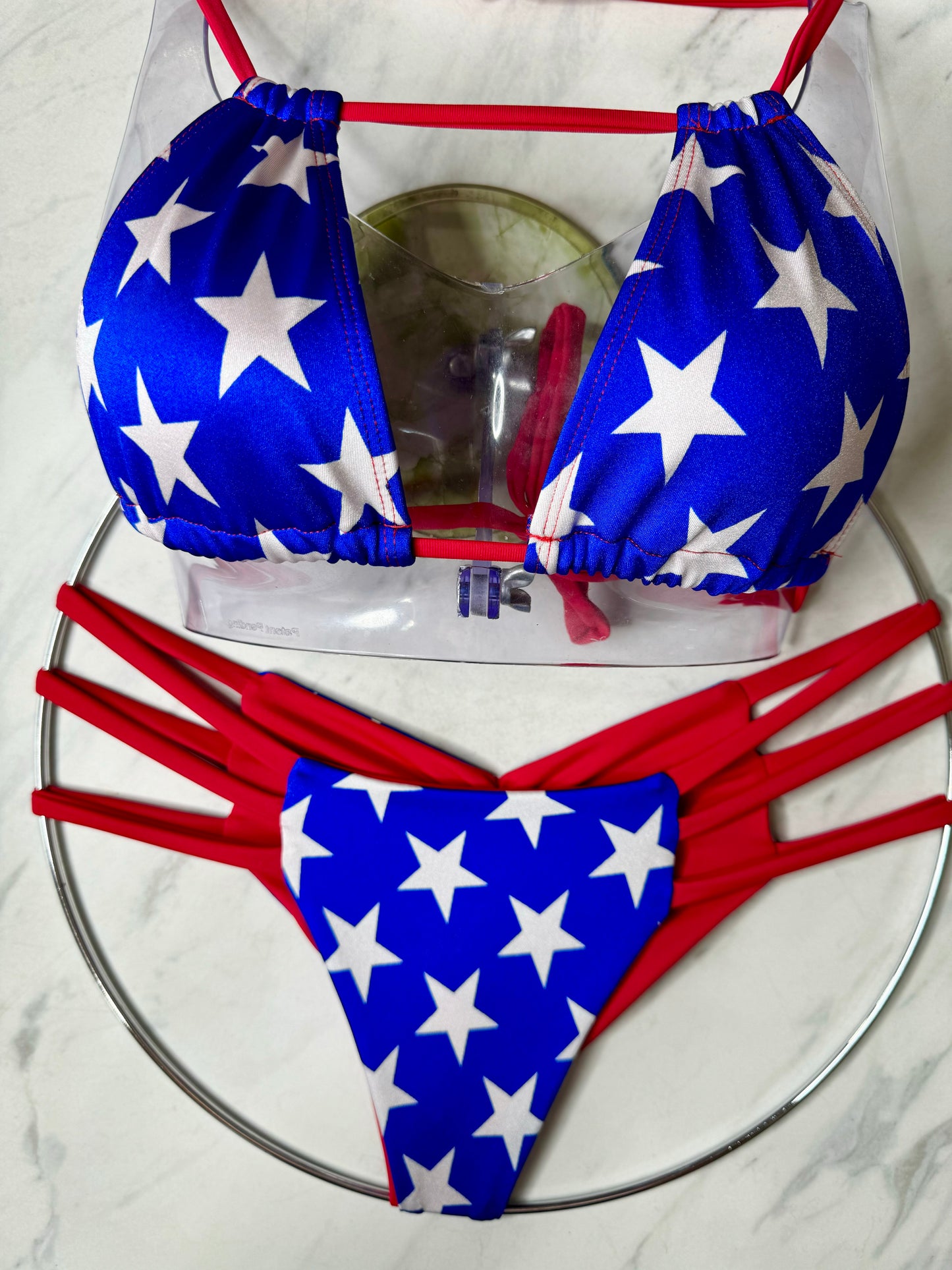 Patriotic Blue Star Reversible Bottom