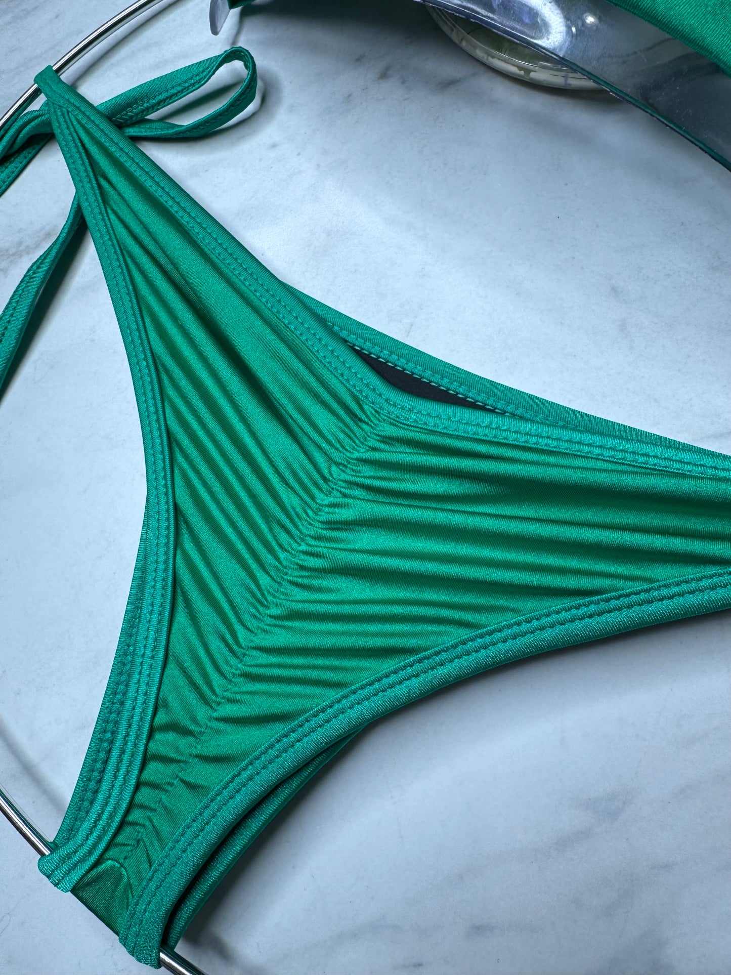 Two Tone Emerald Green Bikini