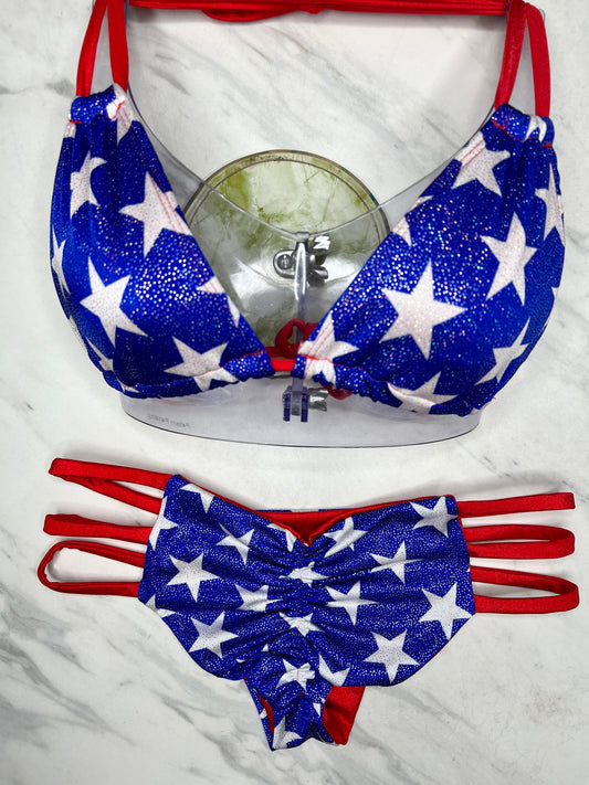 Patriotic Glitter Star Bottom